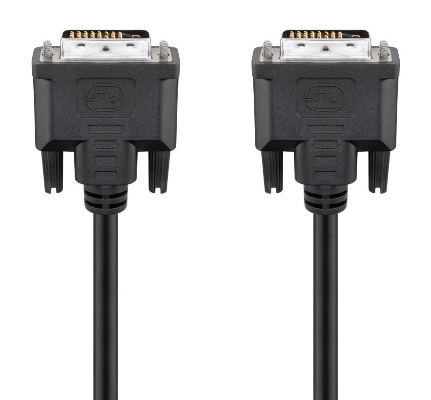 93573 GOOBAY καλώδιο DVI-D 24+1 93573, 30AWG, Full HD, 1.8m, μαύρο - 4040849935732 - Image 1