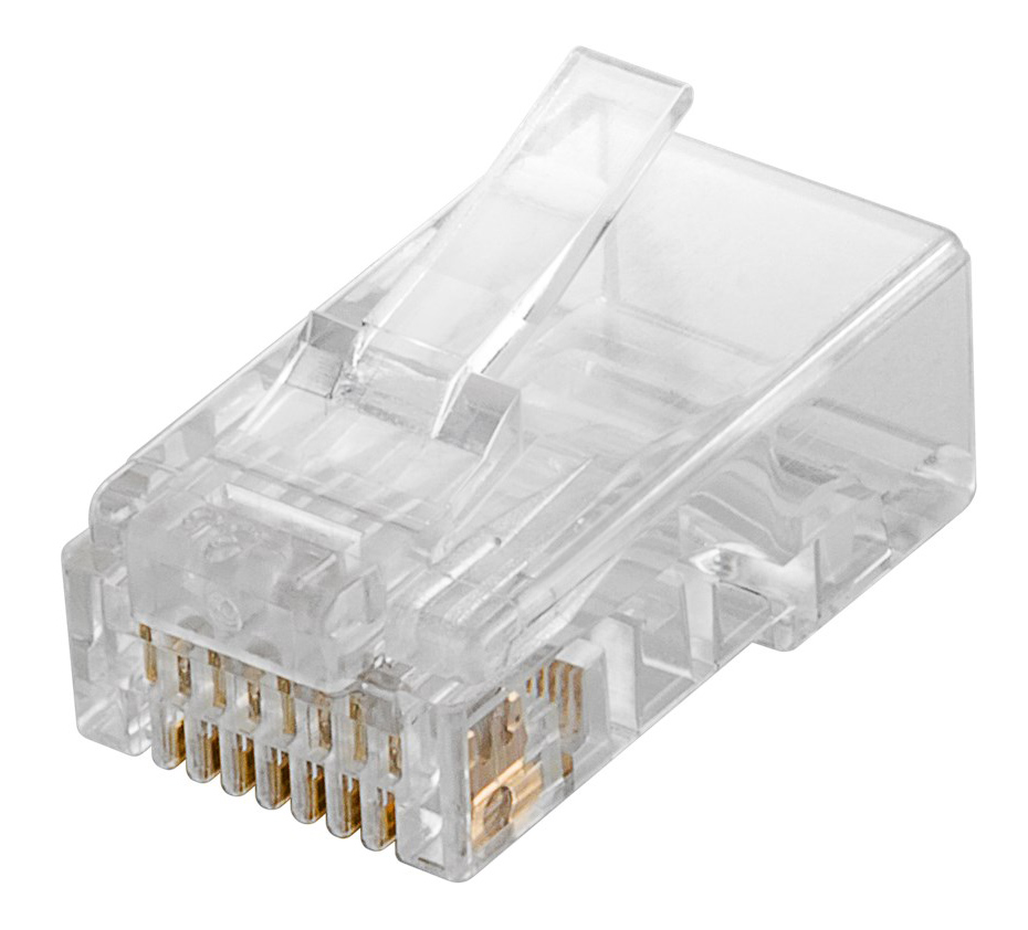 93828 GOOBAY βύσμα RJ45 93828, CAT 6 UTP, διάφανο, 10τμχ - 4051366938281 - Image 1