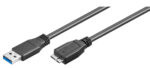 GOOBAY καλώδιο USB 3.0 σε USB 3.0 micro Τype B 95026, 1.8m, μαύρο - 4040849950261 - Image 2