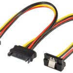 GOOBAY καλώδιο SATA Standard σε 2 SATA-Standard 90 °, 0.2m - 4040849951152