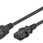 GOOBAY καλώδιο προέκτασης τροφοδοσίας 95124, 0.75mm², 0.5m, μαύρο - 4040849951244