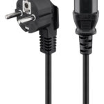 GOOBAY καλώδιο τροφοδοσίας 95142, 3G 1.00mm², 3m, μαύρο - 4040849951428