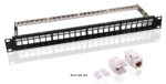 GOOBAY Keystone patch panel 95336 με 24 modules, 19"/1U, 24 ports, μαύρo - 4040849953361