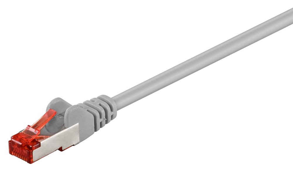 95567 GOOBAY καλώδιο δικτύου 95567, CAT 6 S/FTP (PiMF), CCA, 1.5m, γκρι - 4040849955679 - Image 1