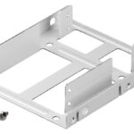 GOOBAY tray 3.5" για 2x 2.5" HDD/SSD 95875, μεταλλικό, ασημί - 4040849958755