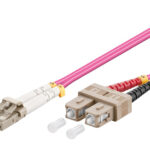 GOOBAY καλώδιο οπτικής ίνας LC-UPC σε SC-UPC 95945, Multimode OM4, 3m, βιολετί - 4040849959455