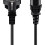 GOOBAY καλώδιο τροφοδοσίας 96036, 1mm², 3m, μαύρο - 4040849960369