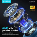 CELEBRAT headphones A36, ασύρματα & ενσύρματα, micro SD, 40mm, 250mAh, μαύρα - 6925146988958 - Image 2