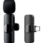 APEXEL ασύρματο μικρόφωνο APL-MIC003, USB-C, 2.4GHz, μαύρο - 5210131125687