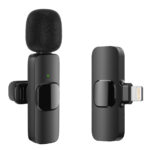 APEXEL ασύρματο μικρόφωνο APL-MIC004, Lightning, 2.4GHz, μαύρο - 5210131125694