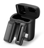 APEXEL ασύρματο μικρόφωνο APL-MIC007 με θήκη φόρτισης, USB-C, 2.4GHz, μαύρο - 5210131125700