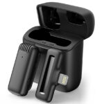 APEXEL ασύρματο μικρόφωνο APL-MIC013 με θήκη φόρτισης, Lightning, 2.4GHz, μαύρο - 5210131125717