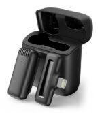APEXEL ασύρματο μικρόφωνο APL-MIC013 με θήκη φόρτισης, Lightning, 2.4GHz, μαύρο - 5210131125717