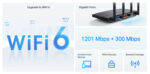 TP-LINK Router Archer AX12, WiFi 6, 1.5Gbps AX1500, Dual Band, Ver. 1.0 - 4895252500875 - Image 2