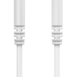 CELEBRAT καλώδιο ήχου 3.5mm AU-01, AUX, 1m, λευκό - 6925146990081