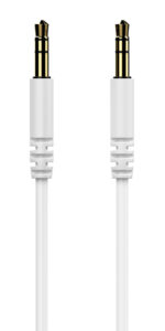 CELEBRAT καλώδιο ήχου 3.5mm AU-01, AUX, 1m, λευκό - 6925146990081