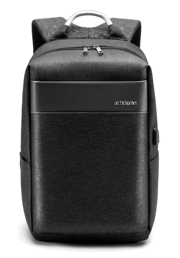 B00218-BK ARCTIC HUNTER τσάντα πλάτης B00218 με θήκη laptop 15.6", USB, 24L, μαύρη - 6970672351981 - Image 1