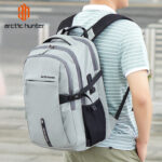 ARCTIC HUNTER τσάντα πλάτης B00388 με θήκη laptop 15.6", USB, 27L, γκρι - 6970672354388 - Image 2