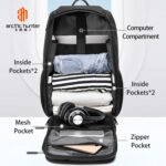 ARCTIC HUNTER τσάντα πλάτης B00461 με θήκη laptop 15.6", 25L, μαύρη - 6970672350939 - Image 2