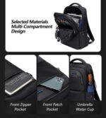 ARCTIC HUNTER τσάντα πλάτης B00477 με θήκη laptop 15.6", 18L, μαύρη - 6970672352957 - Image 2