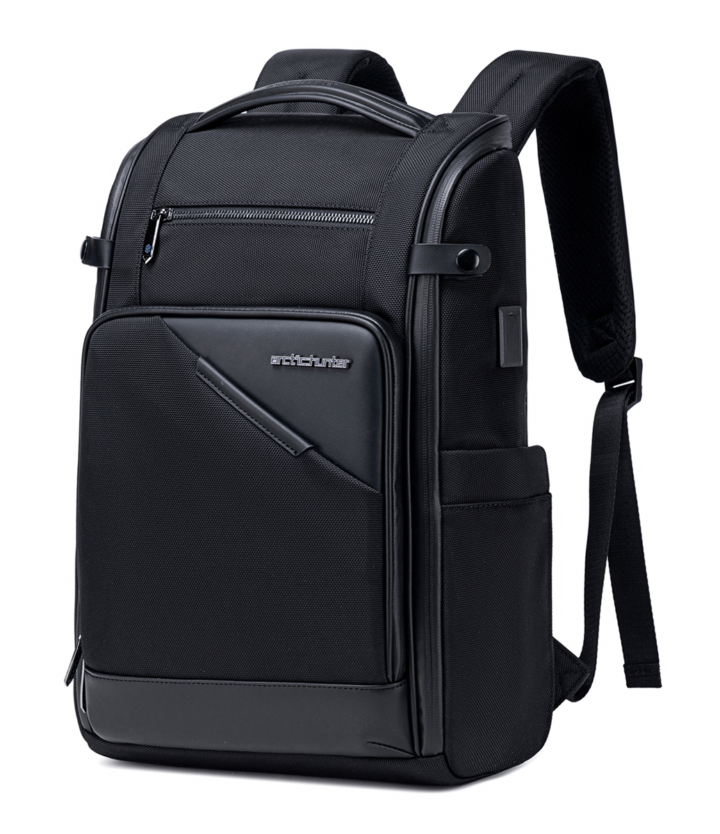 B00675-BK ARCTIC HUNTER τσάντα πλάτης B00675 με θήκη laptop 15.6", USB, 15L, μαύρη - 6970672357976 - Image 1