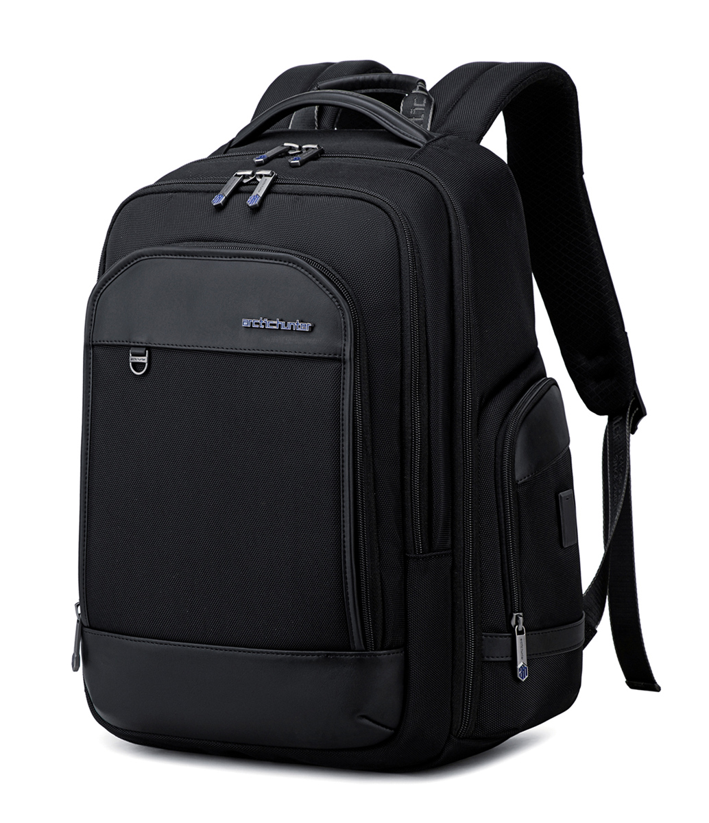 B00683-BK ARCTIC HUNTER τσάντα πλάτης B00683 με θήκη laptop 15.6", USB, 20.5L, μαύρη - 6970672357686 - Image 1
