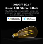 SONOFF Smart λάμπα LED Filament B02-F-ST64, Wi-Fi, 7W, E27, 1800K-5000K - 6920075776164 - Image 2