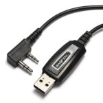 BAOFENG καλώδιο USB σε 2 pin BFG-CBL για προγραμματισμό πομποδεκτών, 1m, μαύρο - 5210131130544