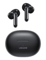 USAMS earphones με θήκη φόρτισης US-XD19, TWS, ENC, Φ13mm, μαύρα - 6958444904719