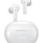 USAMS earphones με θήκη φόρτισης US-XD19, TWS, ENC, Φ13mm, λευκά - 6958444904726