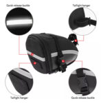 Τσαντάκι σέλας ποδηλάτου BIKE-0005, μαύρο - 5210131036174 - Image 2