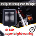Έξυπνος οπίσθιος φωτισμός ποδηλάτου BIKE-0034, LED, μπαταρία, USB, μαύρο - 5210131036730 - Image 2