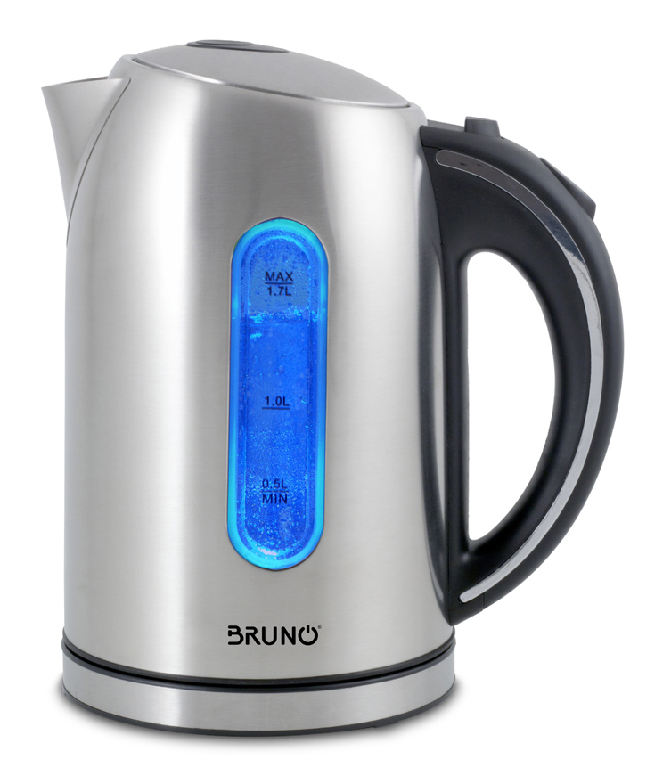 BRN-0028 BRUNO ηλεκτρικός βραστήρας BRN-0028, 2200W, 1.7lt, βάση 360°, LED - 5210131012796 - Image 1