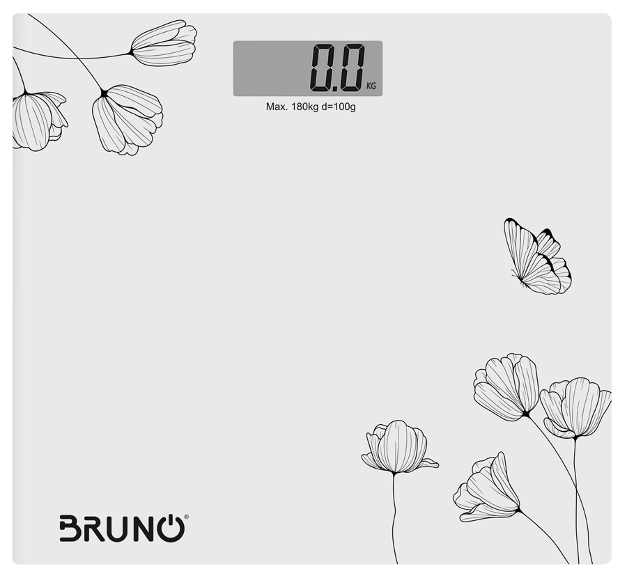 BRN-0055 BRUNO ψηφιακή ζυγαριά BRN-0055, έως 180kg, λευκή - 5210131040256 - Image 1