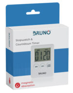 BRUNO χρονόμετρο & αντίστροφη μέτρηση BRN-0063, LCD, με μαγνήτη, λευκό - 5210131040911 - Image 2
