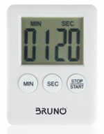 BRUNO χρονόμετρο & αντίστροφη μέτρηση BRN-0063, LCD, με μαγνήτη, λευκό - 5210131040911