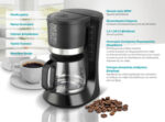 BRUNO καφετιέρα φίλτρου BRN-0086, 680W, έως 12 φλυτζάνια, 1.2L, μαύρη - 5210131061152 - Image 2