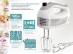 BRUNO μίξερ χειρός BRN-0110, 500W, 5 ταχύτητες & turbo, λευκό - 5210131065648 - Image 2