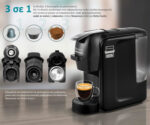 BRUNO καφετιέρα espresso 3 σε 1 BRN-0124, 1450W, 19 bar, μαύρη - 5210131065686 - Image 2