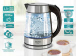 BRUNO βραστήρας νερού BRN-0143, 1.7L, 2200W, γυάλινος-Inox - 5210131073193 - Image 2