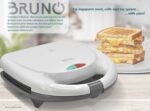 BRUNO τοστιέρα BRN-0166, 2 θέσεων, 800W, αντικολλητικές πλάκες, λευκή - 5210131079300 - Image 2