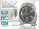 BRUNO ανεμιστήρας Box Fan BRN-0184, επιτραπέζιος/δαπέδου, 38W 32cm, γκρι - 5210131085462 - Image 2