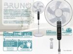 BRUNO ανεμιστήρας προηγμένων λειτουργιών BRN-0189 με τηλεχειριστήριο, 45W, Φ43εκ x 130εκ, λευκός - 5210131086223 - Image 2