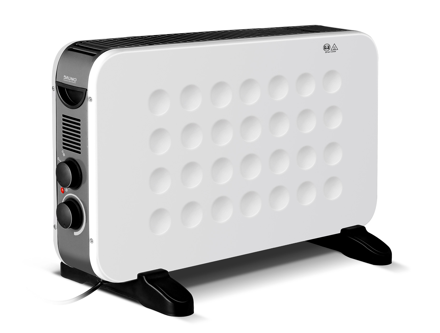 BRN-0206 BRUNO θερμοπομπός BRN-0206, 2000W, με θερμοστάτη & ανεμιστήρα, λευκός - 5210131103906 - Image 1