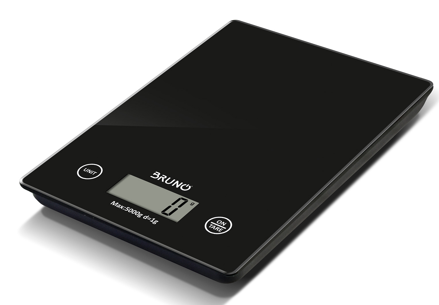 BRN-0208 BRUNO ψηφιακή ζυγαριά κουζίνας BRN-0208, 1gr/5kg, Scale in Black - 5210131107416 - Image 1
