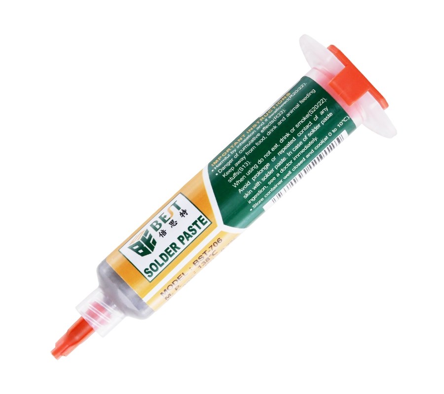 CREATOR: gd-jpeg v1.0 (using IJG JPEG v62), quality = 100 BEST Solder Paste BST-706, Lead-free, 10cc - 6938144119125 - Image 1