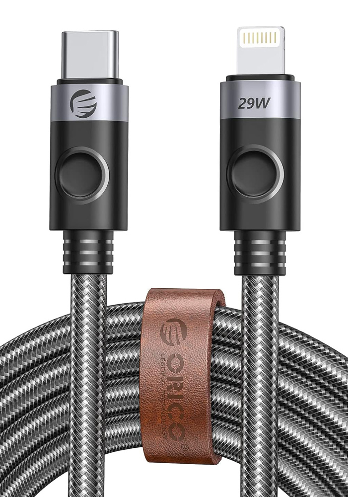 C2L-10-BK-BP ORICO καλώδιο Lightning σε USB-C C2L, 29W, 480Mbps, 1m, μαύρο - 6954301168980 - Image 1
