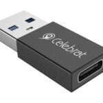 CELEBRAT αντάπτορας USB 3.0 σε USB-C CA-01, 3A, 5Gbps, μαύρος - 6925146911161
