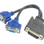 POWERTECH αντάπτορας DMS-59 σε 2x VGA CAB-DMS002, 0.20m, μαύρος - 5210131009130