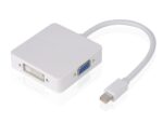 POWERTECH αντάπτορας mini DisplayPort σε HDMI/DVI/VGA CAB-DP016, λευκός - 5210131014950